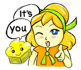 Puffy Palmy Little Girl (Eng Version) sticker #12140993