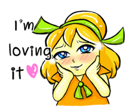 Puffy Palmy Little Girl (Eng Version) sticker #12140994