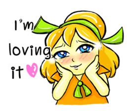 Puffy Palmy Little Girl (Eng Version) sticker #12140994