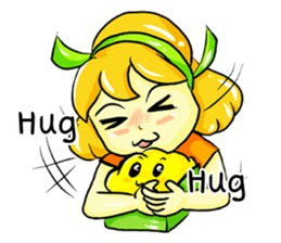 Puffy Palmy Little Girl (Eng Version) sticker #12140996