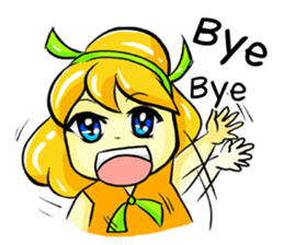 Puffy Palmy Little Girl (Eng Version) sticker #12140997