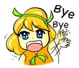 Puffy Palmy Little Girl (Eng Version) sticker #12140997