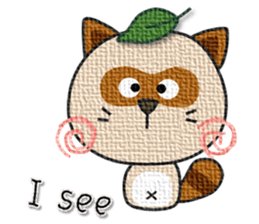 kacco's friends-Raccoon(English) sticker #12141606