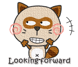 kacco's friends-Raccoon(English) sticker #12141611