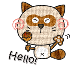 kacco's friends-Raccoon(English) sticker #12141612