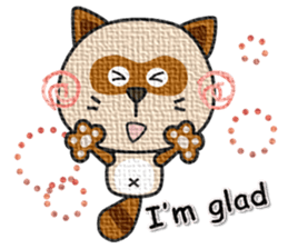 kacco's friends-Raccoon(English) sticker #12141614