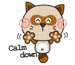 kacco's friends-Raccoon(English) sticker #12141615