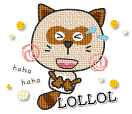 kacco's friends-Raccoon(English) sticker #12141617