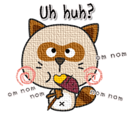 kacco's friends-Raccoon(English) sticker #12141619