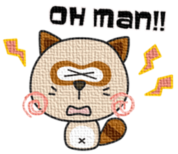 kacco's friends-Raccoon(English) sticker #12141623