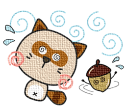 kacco's friends-Raccoon(English) sticker #12141624