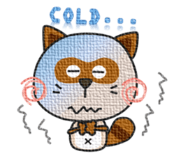 kacco's friends-Raccoon(English) sticker #12141625