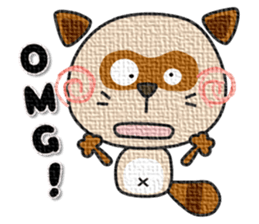 kacco's friends-Raccoon(English) sticker #12141628
