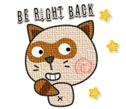 kacco's friends-Raccoon(English) sticker #12141629