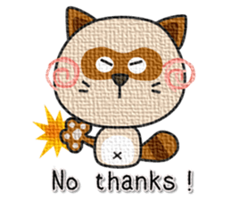 kacco's friends-Raccoon(English) sticker #12141630