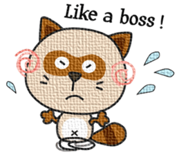 kacco's friends-Raccoon(English) sticker #12141631