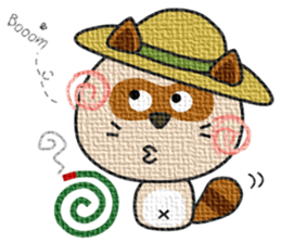 kacco's friends-Raccoon(English) sticker #12141634