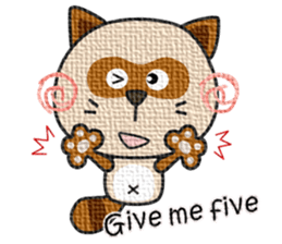 kacco's friends-Raccoon(English) sticker #12141638