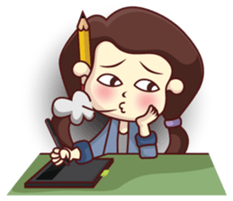 Stacy the Illustrator sticker #12142544