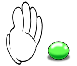 Magic hand sticker #12143183