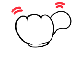 Magic hand sticker #12143185