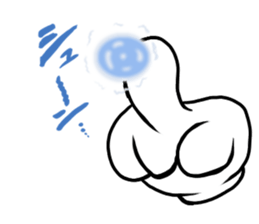 Magic hand sticker #12143193