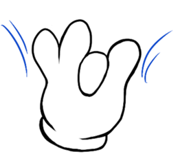 Magic hand sticker #12143201