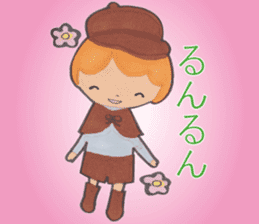 Detective Ayumi of high school girls sticker #12143728