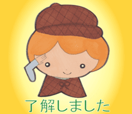 Detective Ayumi of high school girls sticker #12143759