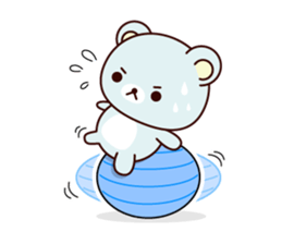 Sports bear sticker #12144407