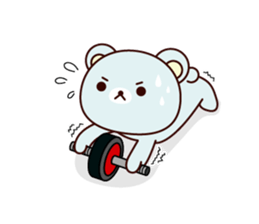 Sports bear sticker #12144412