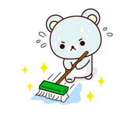 Sports bear sticker #12144427