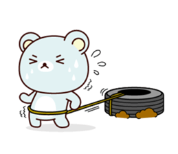 Sports bear sticker #12144428