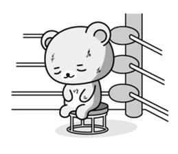 Sports bear sticker #12144433