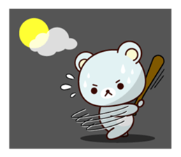 Sports bear sticker #12144434