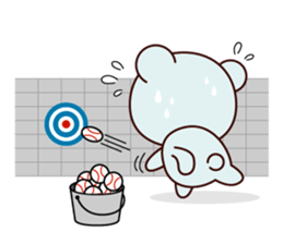 Sports bear sticker #12144435