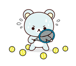 Sports bear sticker #12144439