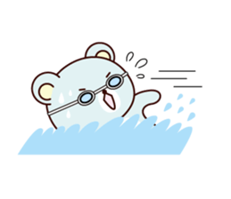 Sports bear sticker #12144441