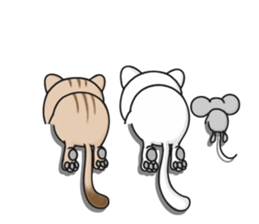 Feelings of a cat sticker #12144514