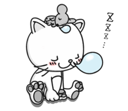 Feelings of a cat sticker #12144519
