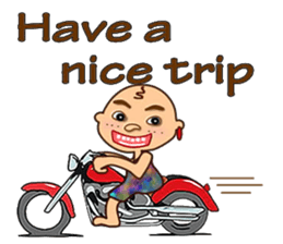 Stone age man sticker #12144528