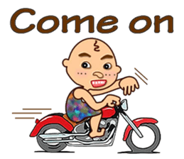 Stone age man sticker #12144530