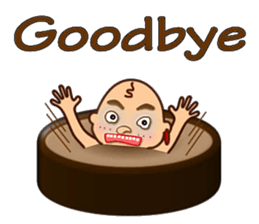 Stone age man sticker #12144535