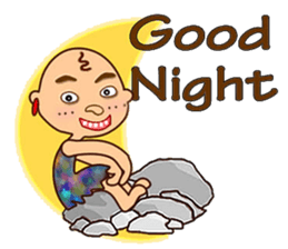 Stone age man sticker #12144538