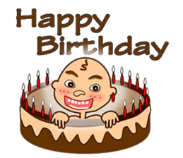 Stone age man sticker #12144539