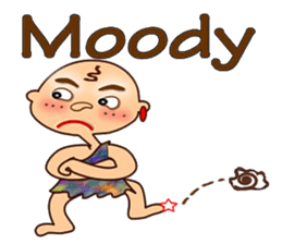 Stone age man sticker #12144545