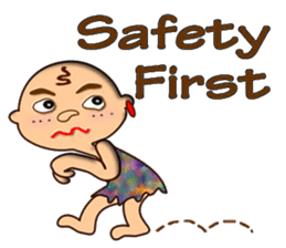 Stone age man sticker #12144548