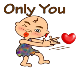 Stone age man sticker #12144552