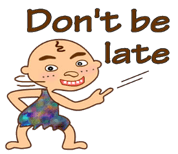 Stone age man sticker #12144555