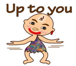 Stone age man sticker #12144556